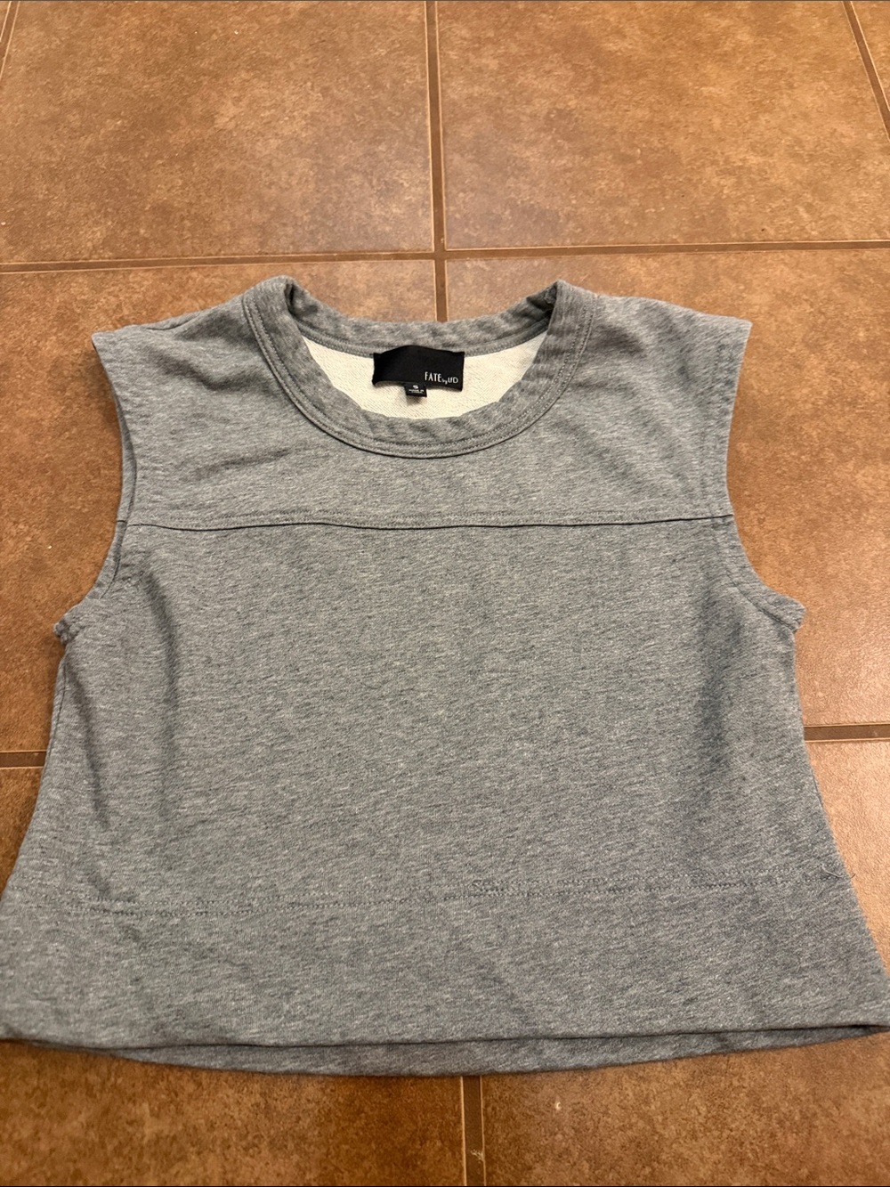 Faithfull the Brand Gray Sleeveless Crewneck Tank